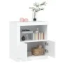 Aparador con luces LED blanco 60,5x37x67 cm de , Aparadores - Ref: Foro24-836616, Precio: 91,21 €, Descuento: %