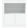 Aparador con luces LED blanco 60,5x37x67 cm de , Aparadores - Ref: Foro24-836616, Precio: 93,57 €, Descuento: %