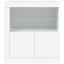 Aparador con luces LED blanco 60,5x37x67 cm de , Aparadores - Ref: Foro24-836616, Precio: 91,21 €, Descuento: %