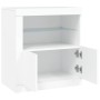 Aparador con luces LED blanco 60,5x37x67 cm de , Aparadores - Ref: Foro24-836616, Precio: 93,57 €, Descuento: %
