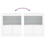 Aparador con luces LED blanco 60,5x37x67 cm de , Aparadores - Ref: Foro24-836616, Precio: 93,57 €, Descuento: %