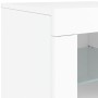 Aparador con luces LED blanco 60,5x37x67 cm de , Aparadores - Ref: Foro24-836616, Precio: 93,57 €, Descuento: %