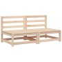 Sofás de jardín sin reposabrazos 2 uds madera pino 70x70x67 cm de , Sofás modulares de exterior - Ref: Foro24-837921, Precio:...