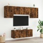 Muebles de TV de pared 6 pzas madera ingeniería roble ahumado de , Muebles TV - Ref: Foro24-3216443, Precio: 187,51 €, Descue...