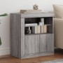 Aparador con luces LED gris Sonoma 60,5x37x67 cm de , Aparadores - Ref: Foro24-836621, Precio: 97,62 €, Descuento: %