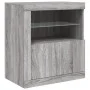 Aparador con luces LED gris Sonoma 60,5x37x67 cm de , Aparadores - Ref: Foro24-836621, Precio: 99,00 €, Descuento: %