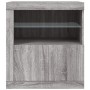 Aparador con luces LED gris Sonoma 60,5x37x67 cm de , Aparadores - Ref: Foro24-836621, Precio: 97,62 €, Descuento: %