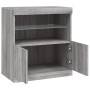 Aparador con luces LED gris Sonoma 60,5x37x67 cm de , Aparadores - Ref: Foro24-836621, Precio: 97,62 €, Descuento: %