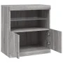 Aparador con luces LED gris Sonoma 60,5x37x67 cm de , Aparadores - Ref: Foro24-836621, Precio: 99,00 €, Descuento: %