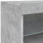 Aparador con luces LED gris hormigón 60x37x67 cm de , Aparadores - Ref: Foro24-836654, Precio: 68,91 €, Descuento: %
