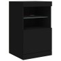 Aparador con luces LED negro 41x37x67 cm de , Aparadores - Ref: Foro24-836680, Precio: 61,21 €, Descuento: %
