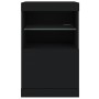 Aparador con luces LED negro 41x37x67 cm de , Aparadores - Ref: Foro24-836680, Precio: 61,21 €, Descuento: %