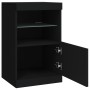 Aparador con luces LED negro 41x37x67 cm de , Aparadores - Ref: Foro24-836680, Precio: 61,21 €, Descuento: %