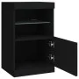 Black sideboard with LED lights 41x37x67 cm by , Sideboards - Ref: Foro24-836680, Price: 59,24 €, Discount: %