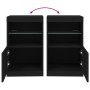 Aparador con luces LED negro 41x37x67 cm de , Aparadores - Ref: Foro24-836680, Precio: 61,21 €, Descuento: %