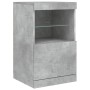 Aparador con luces LED gris hormigón 41x37x67 cm de , Aparadores - Ref: Foro24-836682, Precio: 60,22 €, Descuento: %