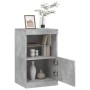 Aparador con luces LED gris hormigón 41x37x67 cm de , Aparadores - Ref: Foro24-836682, Precio: 60,22 €, Descuento: %