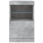 Aparador con luces LED gris hormigón 41x37x67 cm de , Aparadores - Ref: Foro24-836682, Precio: 60,22 €, Descuento: %