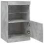 Aparador con luces LED gris hormigón 41x37x67 cm de , Aparadores - Ref: Foro24-836682, Precio: 58,24 €, Descuento: %