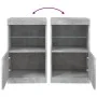Aparador con luces LED gris hormigón 41x37x67 cm de , Aparadores - Ref: Foro24-836682, Precio: 58,24 €, Descuento: %