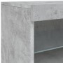 Aparador con luces LED gris hormigón 41x37x67 cm de , Aparadores - Ref: Foro24-836682, Precio: 60,22 €, Descuento: %