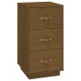 Mesita de noche madera maciza de pino marrón miel 40x40x75 cm de vidaXL, Mesitas de noche - Ref: Foro24-818341, Precio: 78,69...