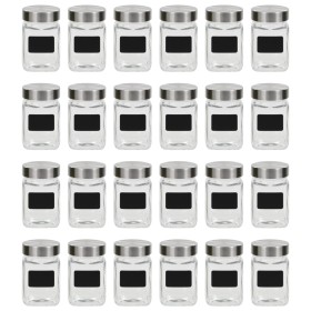 Tarros de almacenaje con pegatina 24 unidades 300 ml de vidaXL, Botes de galletas - Ref: Foro24-50856, Precio: 56,30 €, Descu...