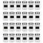 Tarros de almacenaje con pegatina 24 unidades 300 ml de vidaXL, Botes de galletas - Ref: Foro24-50856, Precio: 55,25 €, Descu...
