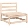 Sofá de jardín sin reposabrazos con cojines madera maciza pino de , Sofás modulares de exterior - Ref: Foro24-838078, Precio:...