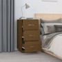 Mesita de noche madera maciza de pino marrón miel 40x40x75 cm de vidaXL, Mesitas de noche - Ref: Foro24-818341, Precio: 78,69...