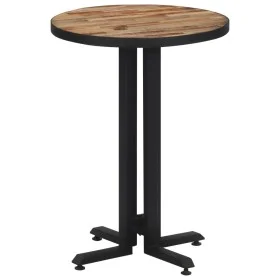 Mesa de terraza redonda teca reciclada maciza Ø55x76 cm de , Mesas de cocina y de comedor - Ref: Foro24-358512, Precio: 91,85...