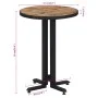 Mesa de terraza redonda teca reciclada maciza Ø55x76 cm de , Mesas de cocina y de comedor - Ref: Foro24-358512, Precio: 91,85...