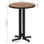 Mesa de terraza redonda teca reciclada maciza Ø55x76 cm de , Mesas de cocina y de comedor - Ref: Foro24-358512, Precio: 108,9...