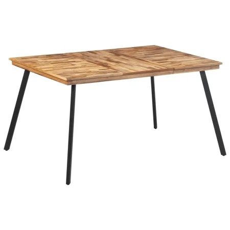 Mesa de comedor madera maciza de teca 148x97x76 cm de , Mesas de cocina y de comedor - Ref: Foro24-358531, Precio: 167,03 €, ...
