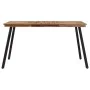 Mesa de comedor madera maciza de teca 148x97x76 cm de , Mesas de cocina y de comedor - Ref: Foro24-358531, Precio: 167,03 €, ...