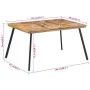Mesa de comedor madera maciza de teca 148x97x76 cm de , Mesas de cocina y de comedor - Ref: Foro24-358531, Precio: 167,03 €, ...