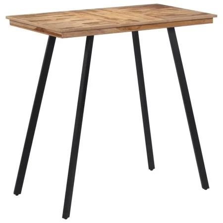 High bar table made of solid teak wood 110x55x105 cm by , Kitchen and dining tables - Ref: Foro24-358533, Price: 134,10 €, Di...