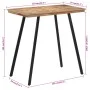 High bar table made of solid teak wood 110x55x105 cm by , Kitchen and dining tables - Ref: Foro24-358533, Price: 134,10 €, Di...