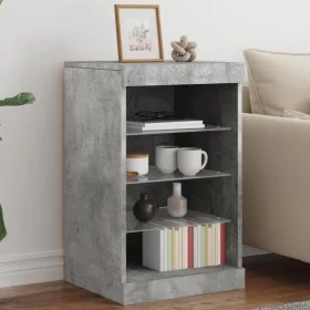 Sideboard mit betongrauen LED-Leuchten 41x37x67 cm von , Sideboards - Ref: Foro24-836724, Preis: 59,87 €, Rabatt: %