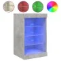 Sideboard with LED lights in concrete gray 41x37x67 cm by , Sideboards - Ref: Foro24-836724, Price: 59,87 €, Discount: %