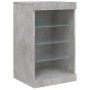 Aparador con luces LED gris hormigón 41x37x67 cm de , Aparadores - Ref: Foro24-836724, Precio: 60,83 €, Descuento: %