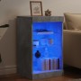Aparador con luces LED gris hormigón 41x37x67 cm de , Aparadores - Ref: Foro24-836724, Precio: 60,83 €, Descuento: %