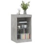 Aparador con luces LED gris hormigón 41x37x67 cm de , Aparadores - Ref: Foro24-836724, Precio: 60,83 €, Descuento: %
