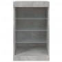Aparador con luces LED gris hormigón 41x37x67 cm de , Aparadores - Ref: Foro24-836724, Precio: 60,83 €, Descuento: %