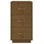 Mesita de noche madera maciza de pino marrón miel 40x40x75 cm de vidaXL, Mesitas de noche - Ref: Foro24-818341, Precio: 78,69...