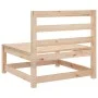 Sofás de jardín sin reposabrazos 3 uds madera pino 70x70x67 cm de , Sofás modulares de exterior - Ref: Foro24-837928, Precio:...