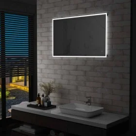 Espejo de pared de baño con LED y sensor táctil 100x60 cm de vidaXL, Espejos - Ref: Foro24-144737, Precio: 135,56 €, Descuent...