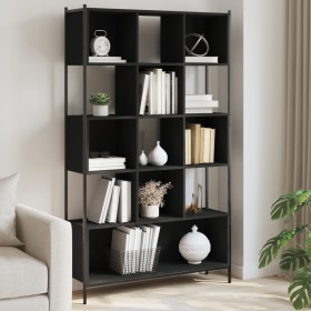 Estantería madera de ingeniería negra 102x28x172 cm de , Librerías y estanterías - Ref: Foro24-3213657, Precio: 137,69 €, Des...