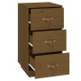 Mesita de noche madera maciza de pino marrón miel 40x40x75 cm de vidaXL, Mesitas de noche - Ref: Foro24-818341, Precio: 78,69...