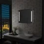 Espejo de pared de baño con LED 80x60 cm de vidaXL, Espejos - Ref: Foro24-144706, Precio: 66,55 €, Descuento: %